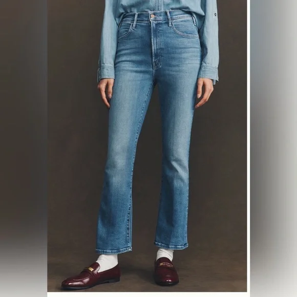 NWT MOTHER THE HUSTLER MID-RISE ANKLE JEANS SZ 28 - Picture 2 of 5